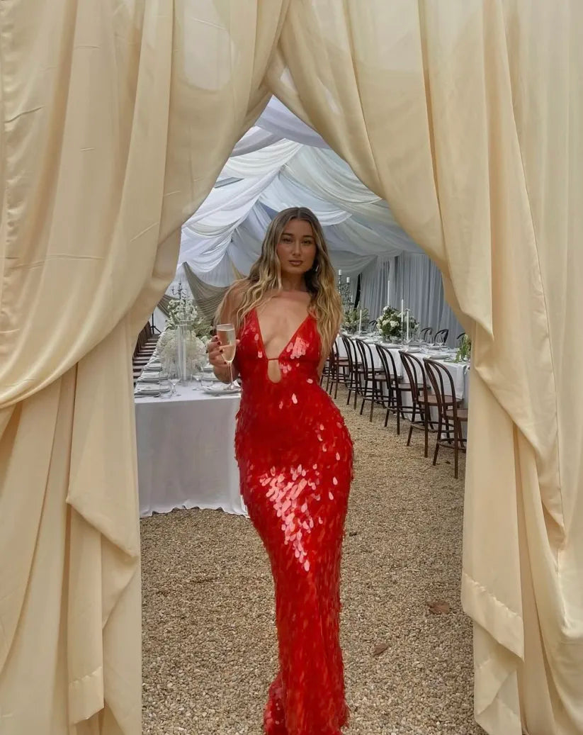 Sequin Maxi Dress Fashion