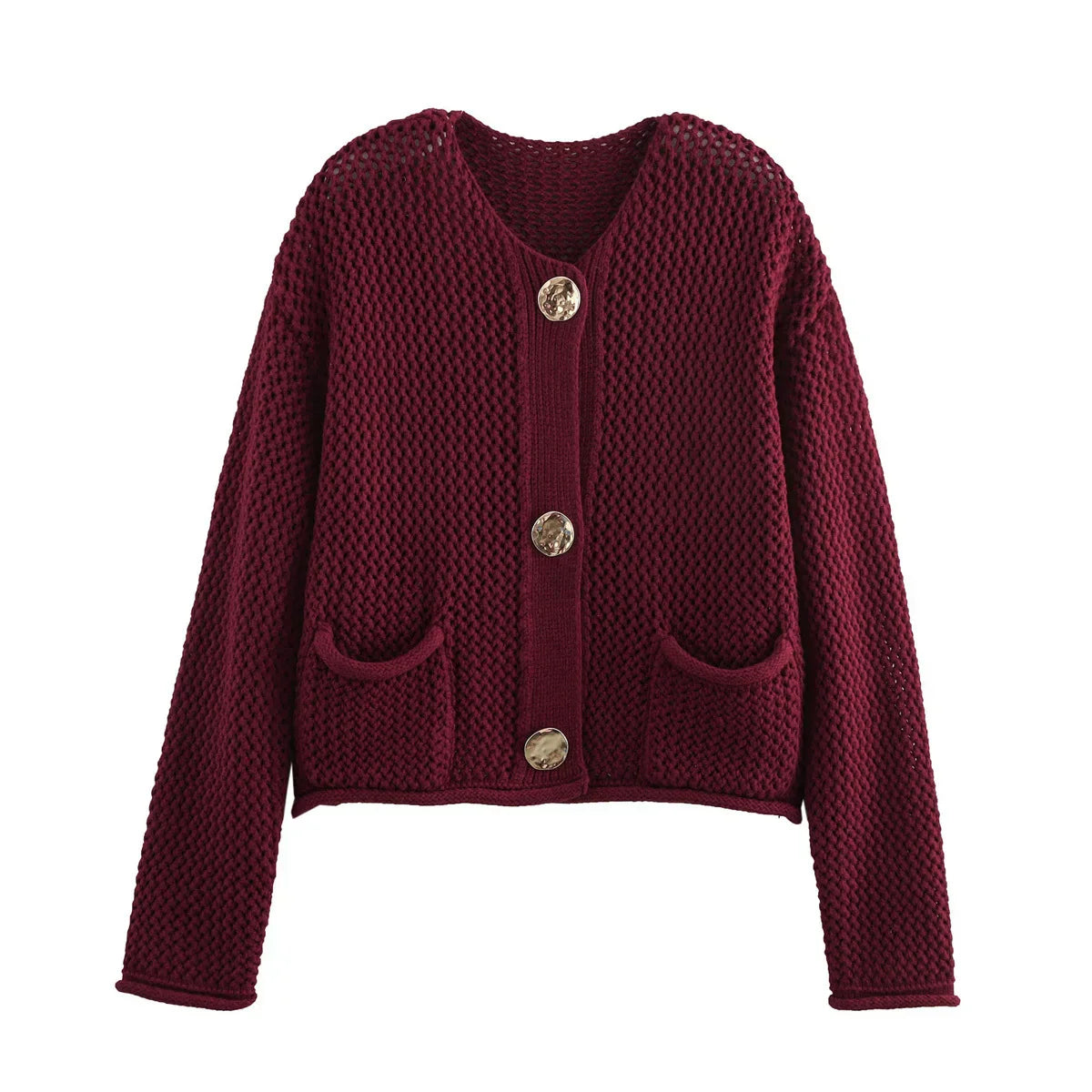 Alora | Burgundy Cardigan