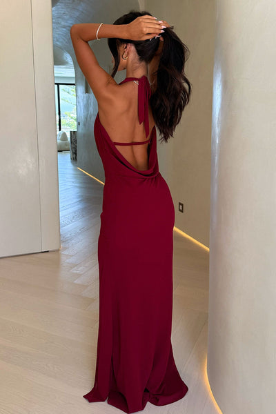 Shine Red Maxi Dress