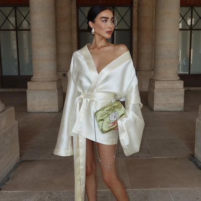 Silk Satin French Style Dress