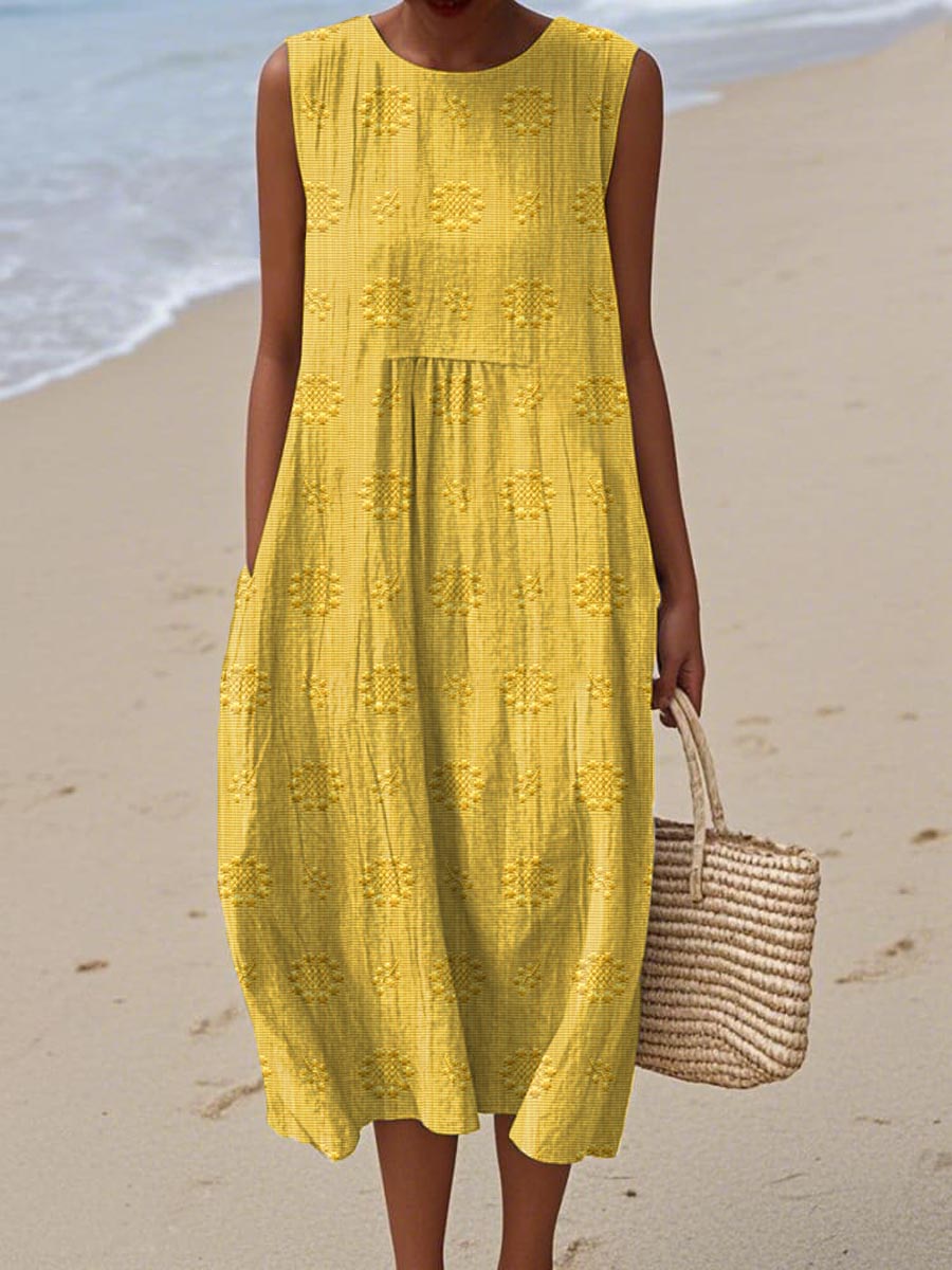 Sleeveless Cotton Dress