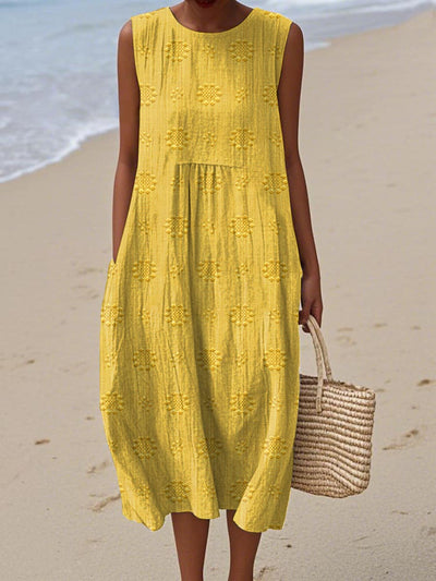 Sleeveless Cotton Dress