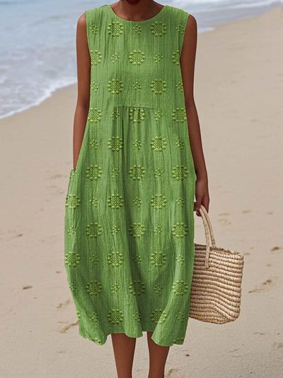 Sleeveless Cotton Dress