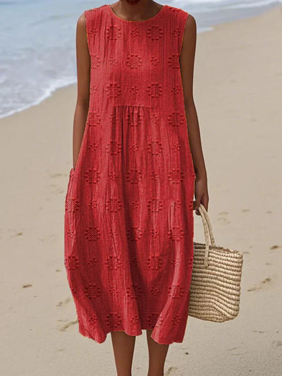 Sleeveless Cotton Dress