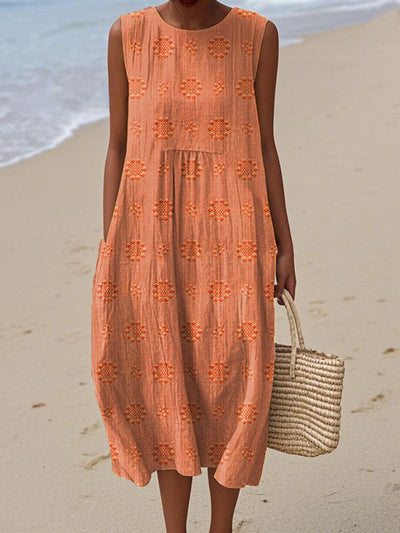 Sleeveless Cotton Dress