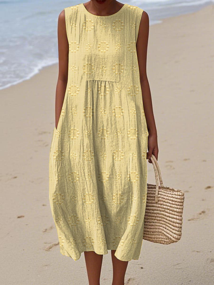 Sleeveless Cotton Dress