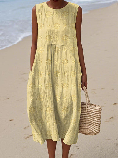 Sleeveless Cotton Dress