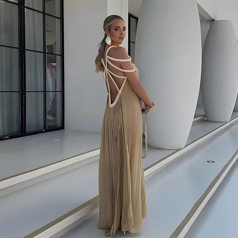 Solid Color Maxi Dress