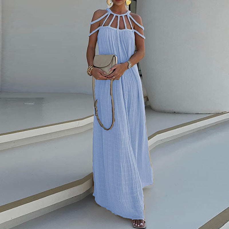 Solid Color Maxi Dress