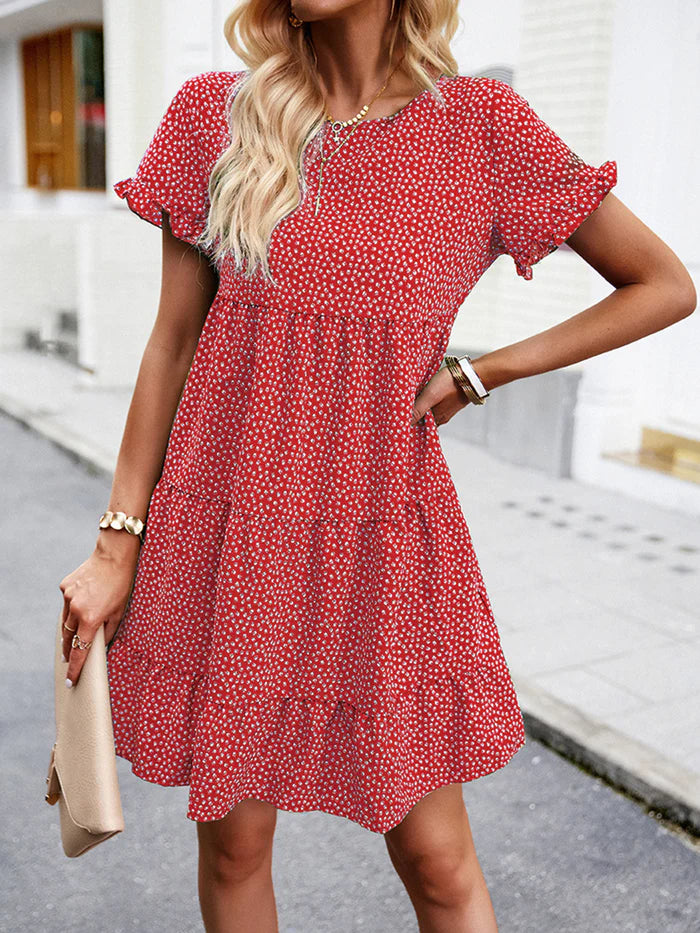 Summer Guest Dress Short Sleeves