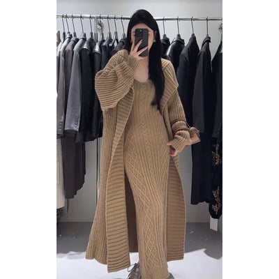 Sarah | Two-Piece Set – Cardigan & Slim Fit Slip Dress