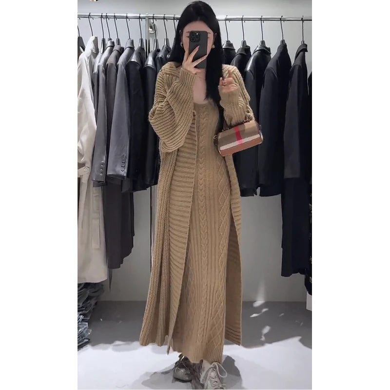 Sarah | Two-Piece Set – Cardigan & Slim Fit Slip Dress