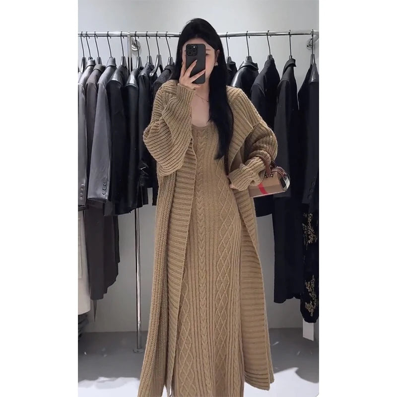 Sarah | Two-Piece Set – Cardigan & Slim Fit Slip Dress