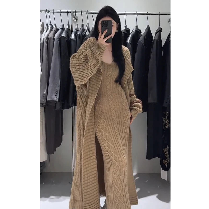 Sarah | Two-Piece Set – Cardigan & Slim Fit Slip Dress