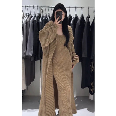 Sarah | Two-Piece Set – Cardigan & Slim Fit Slip Dress