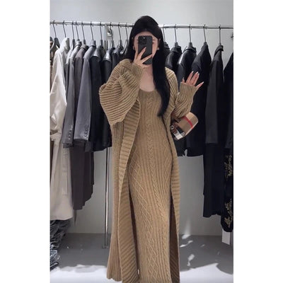 Sarah | Two-Piece Set – Cardigan & Slim Fit Slip Dress