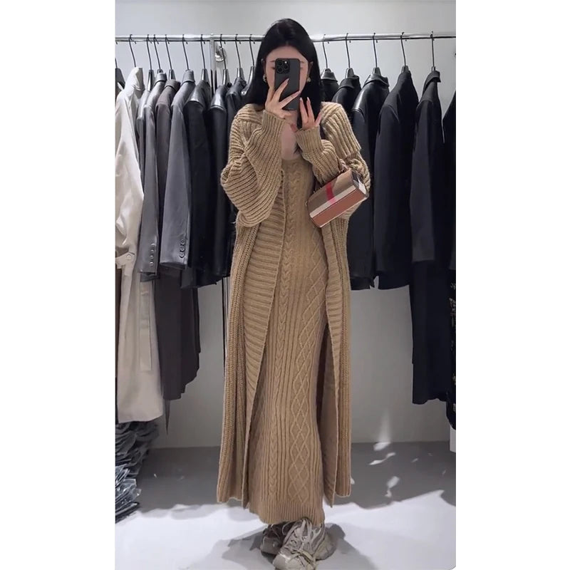 Sarah | Two-Piece Set – Cardigan & Slim Fit Slip Dress