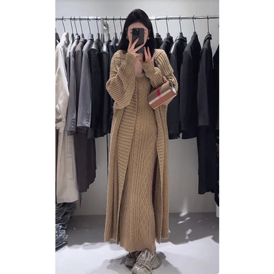 Sarah | Two-Piece Set – Cardigan & Slim Fit Slip Dress