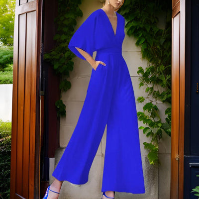V-Neck Jumpsuit