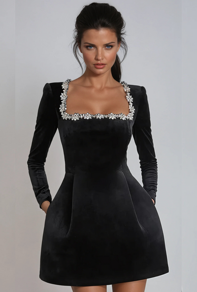 Vera | Velvet Mini Dress