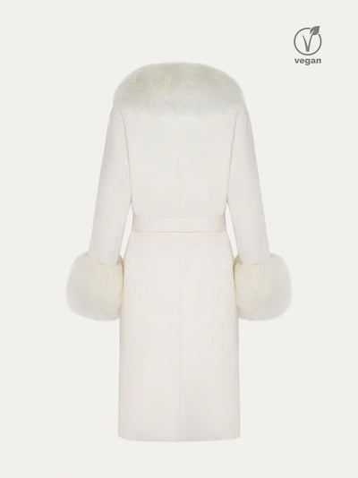 Asha | Fur Cashmere Coat