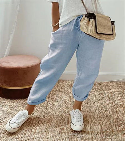 Z 1 RIVE - Elegant cotton-linen trousers 1+1 FREE
