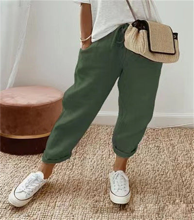 Z 1 RIVE - Elegant cotton-linen trousers 1+1 FREE