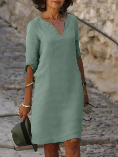 Maria | Elegant V-Neck Summer Dress